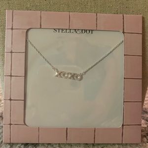 Stella & Dot silver XOXO necklace. Brand new.